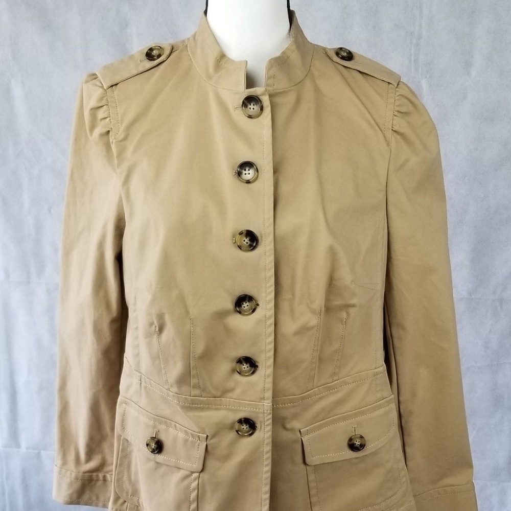 Talbots Womens Safari Jacket Cotton Blend 12W